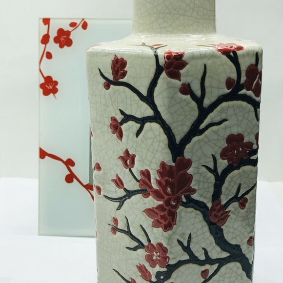 Picture Frame 4x6" Red White Floral Vase Lot 2 Pcs - Picture 3 of 8